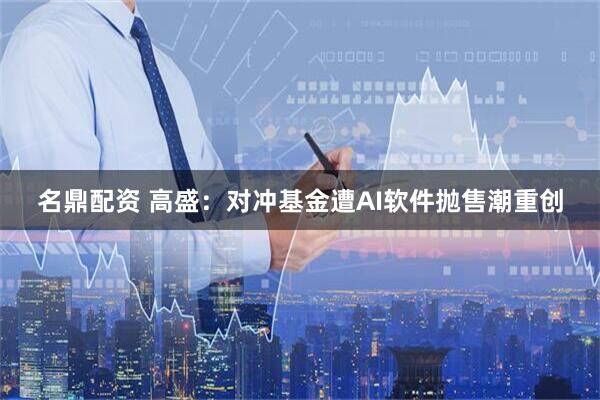 名鼎配资 高盛：对冲基金遭AI软件抛售潮重创