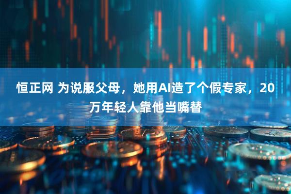 恒正网 为说服父母，她用AI造了个假专家，20万年轻人靠他当嘴替